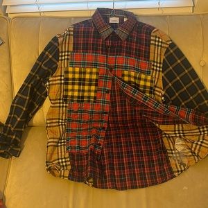 Burberry
Men's Tindall Multi-Plaid Flannel Shirt Size Lg